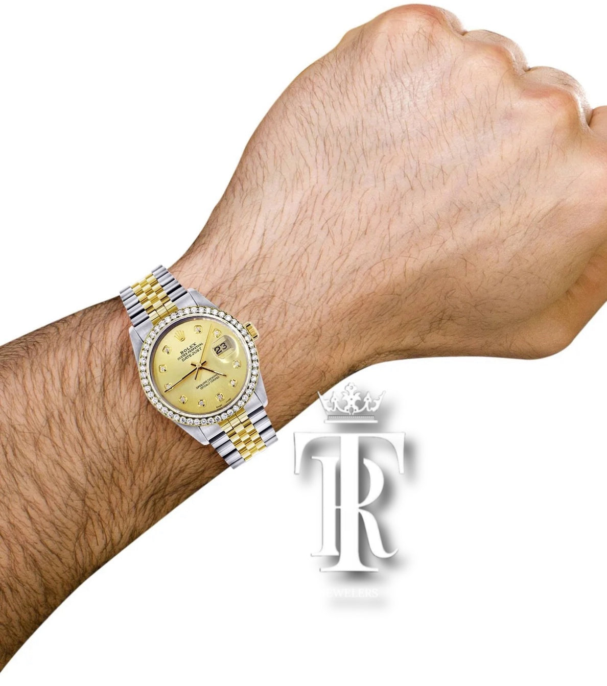 Gold Rolex Datejust Watch for Men | 36Mm | Gold Dial