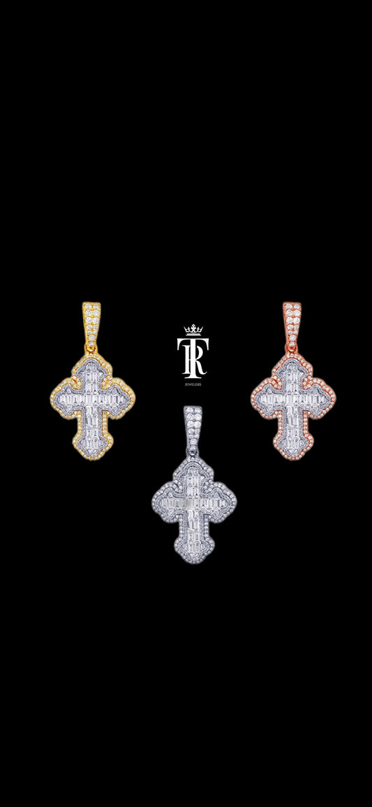 Baguette Diamond Cross