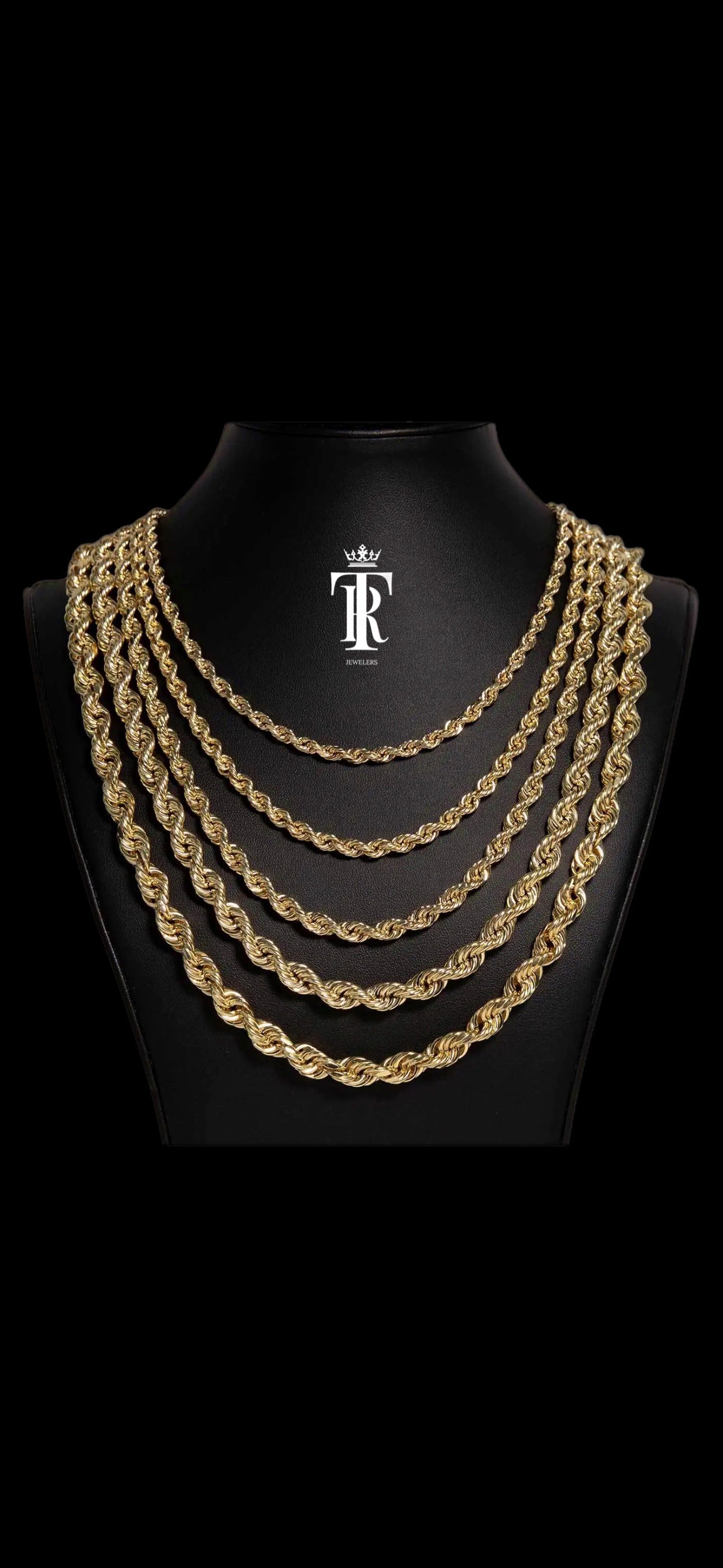 14k Gold Rope Chains