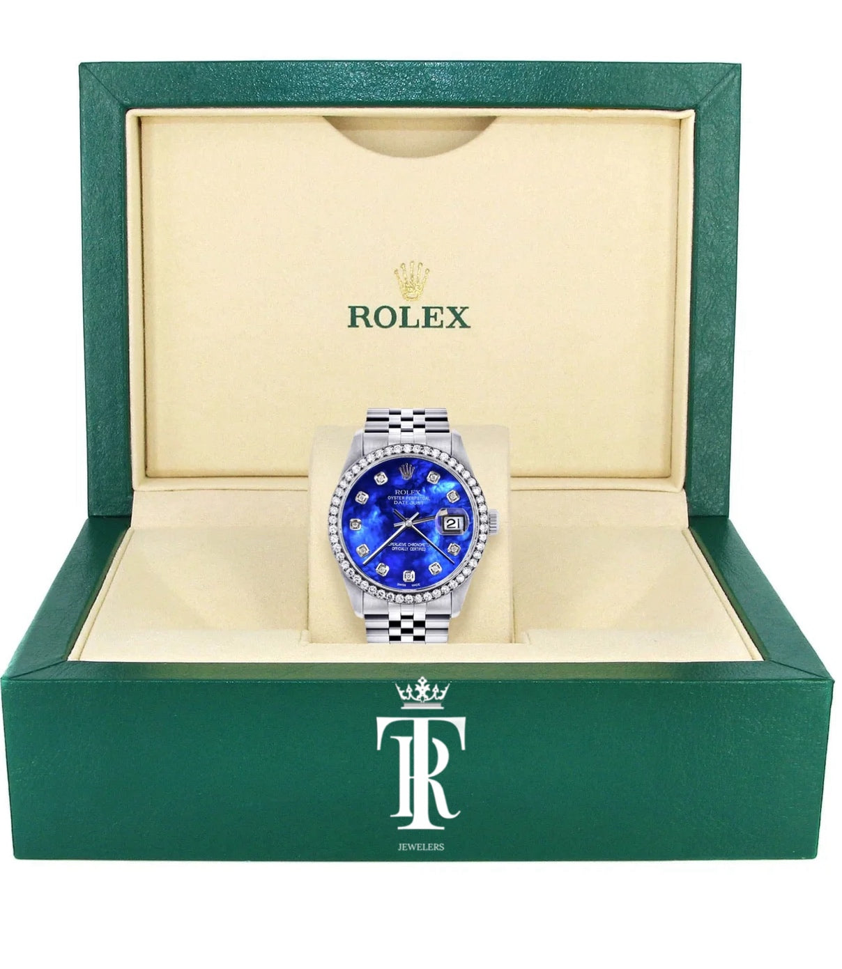 Mens Rolex Datejust Watch  | 36Mm | Pearl Blue Dial |