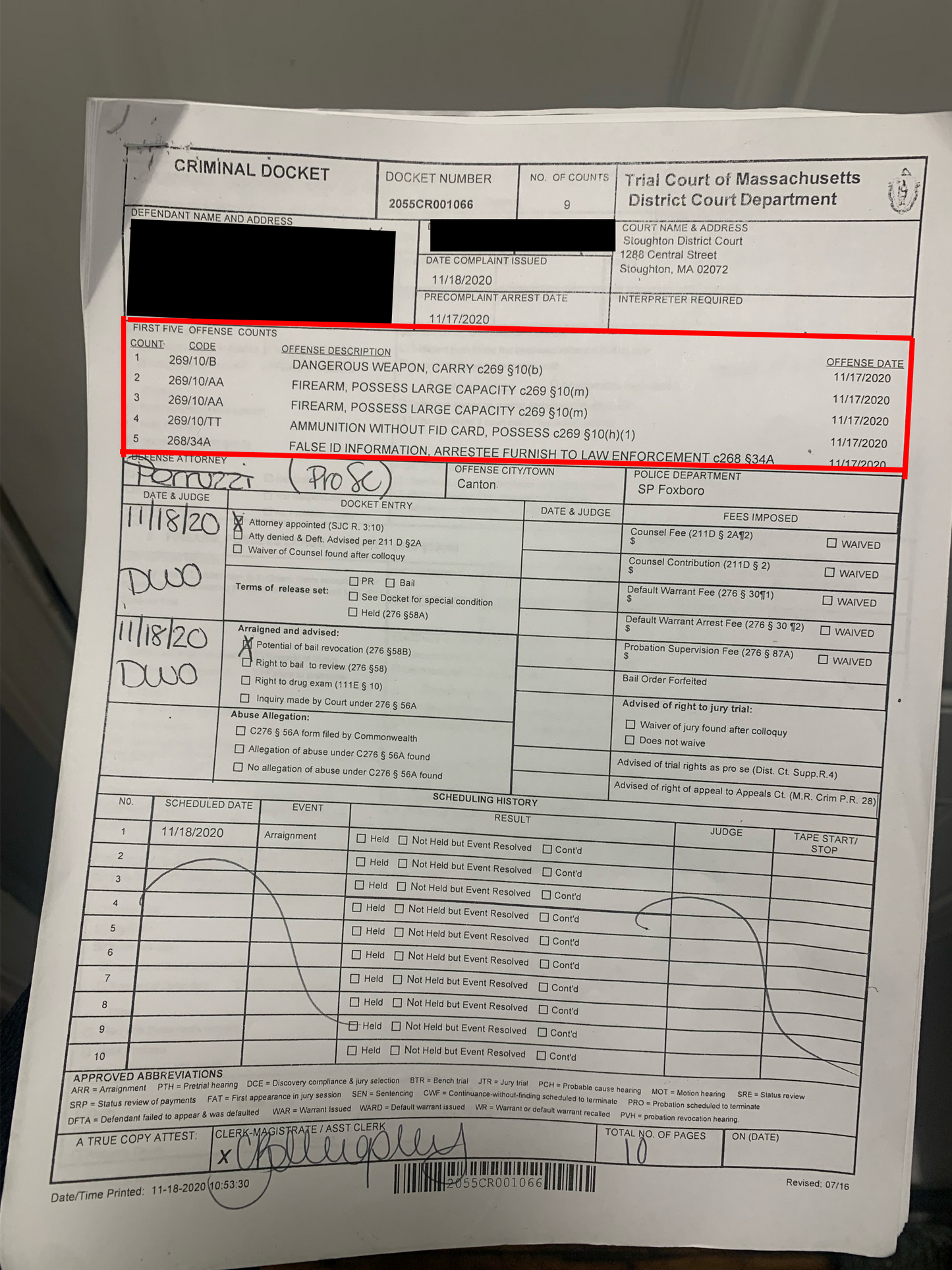 Gun Charges Dismissed