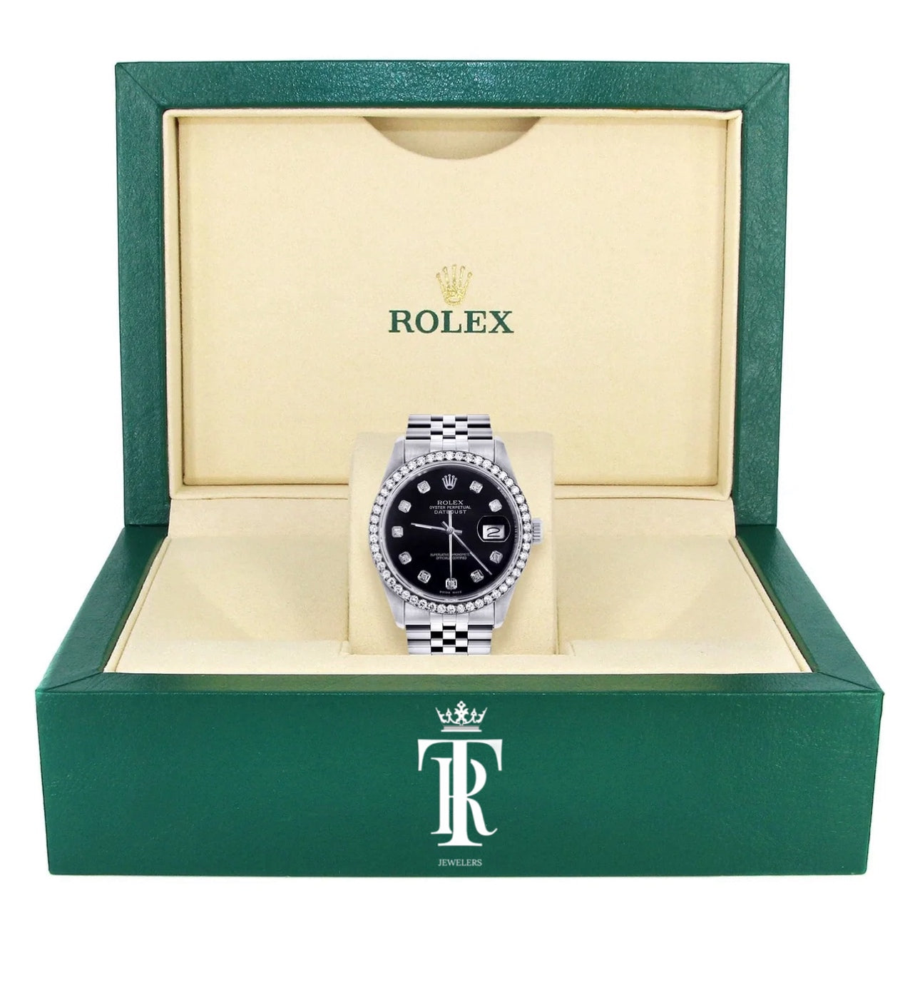 Mens Rolex Datejust Watch| 36MM | Black Dial