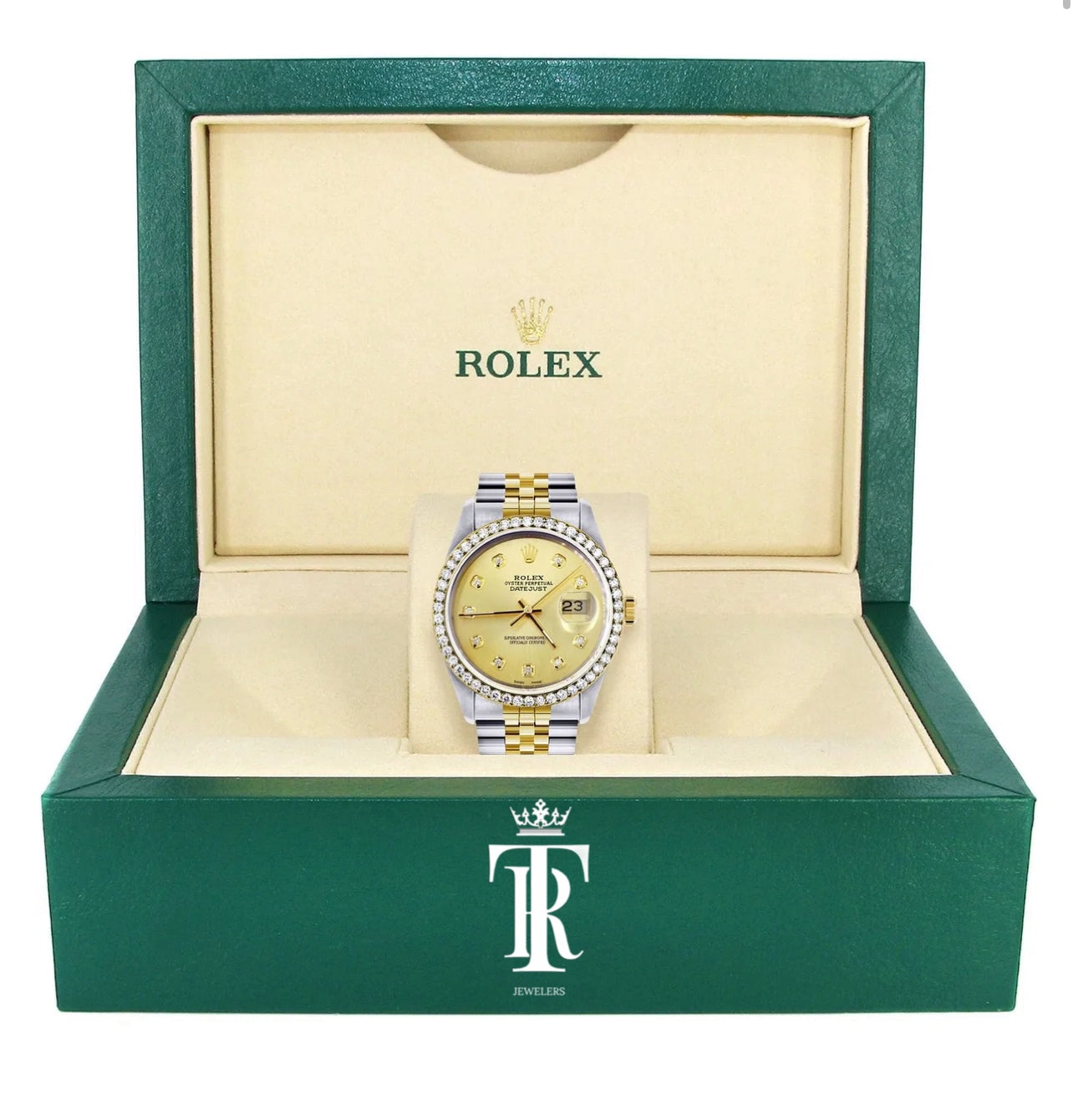 Gold Rolex Datejust Watch for Men | 36Mm | Gold Dial